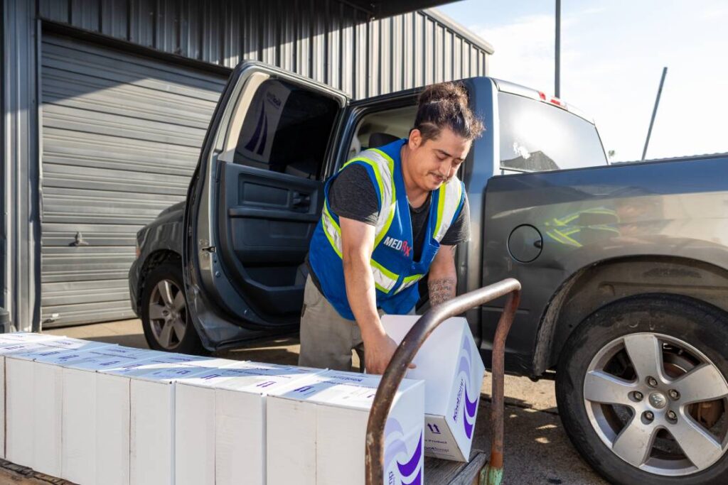 Valuable Cargo Rides Inside the Truck Cab with the MedRx Logistic Driver