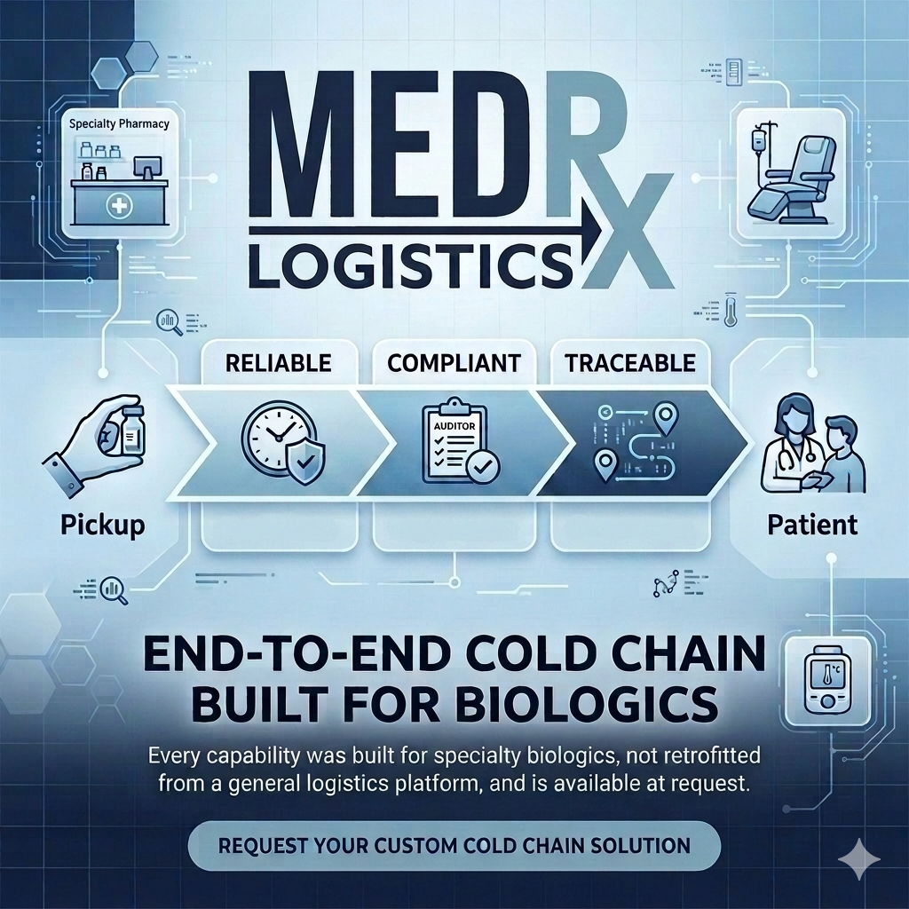 Cold Chain 3PL for Specialty Biologics | MedRX Logistics