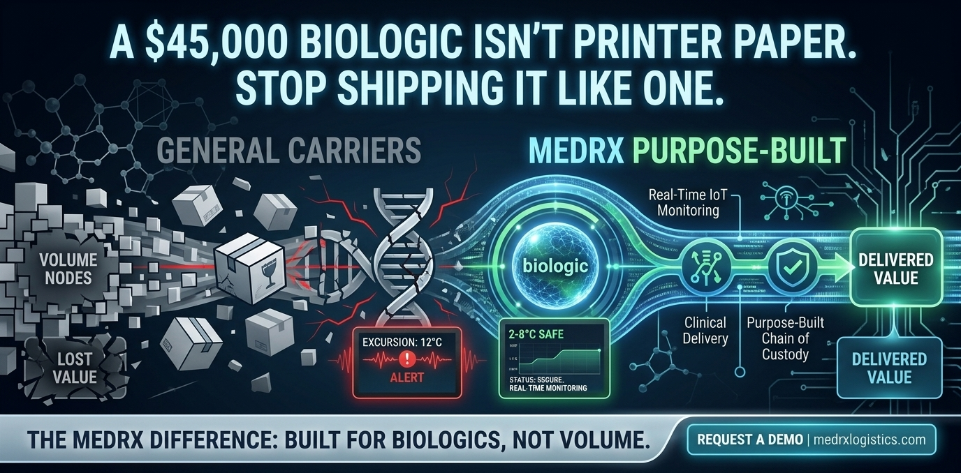 Why Standard Couriers Keep Failing Specialty Biologic Shipments